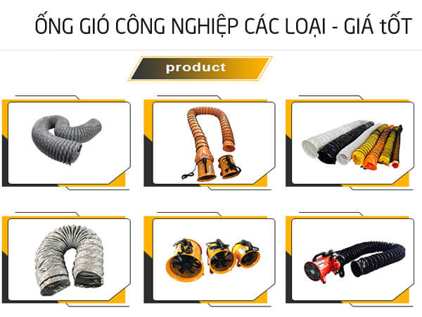 Ống gió mềm công nghiệp chống cháy | Ống gió mềm tại Hà Nội