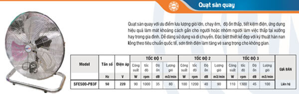 Quạt công nghiệp để sàn Superlite Max chất lượng, giá tốt | Báo giá 2023